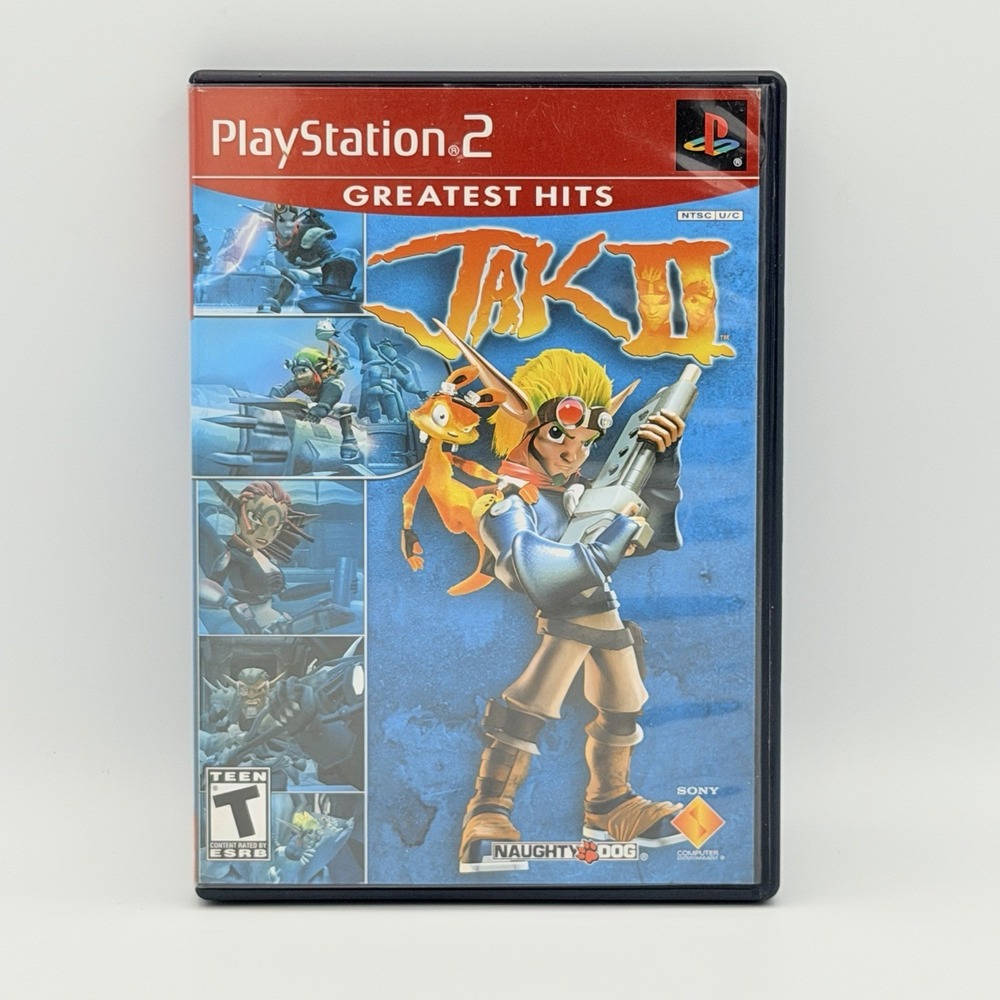 Sony Jak II PS2 Case and Manual Only Greatest Hits Excellent Replacement Case